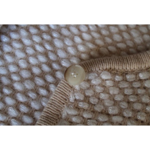 Escada Sport Mohair and Cashmere Knitted Cardigan in Ricepaper Beige Size XS - Picture 9 of 10